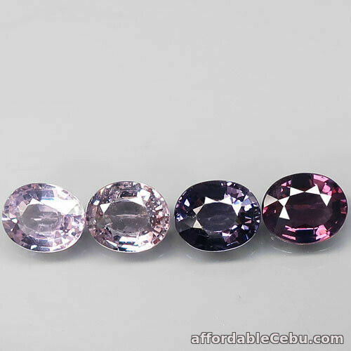 1st picture of 1.50 Carats 5x4mm 4pcs Lot NATURAL SPINEL Mogok BURMA Oval UNHEATED For Sale in Cebu, Philippines