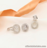SALE‼️.94 CTW Diamond 3-way Earrings&Ring Set 14k WhiteGold JS92 sep (PRE-ORDER)