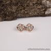 SALE‼️.04 CTW Dancing Diamond Heart Earrings 18k Twotone Gold DDE02 sep