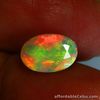 1.23 Carats NATURAL OPAL Fire Multi Flash Color 10.06x6.86x4.24mm Loose Ethiopia