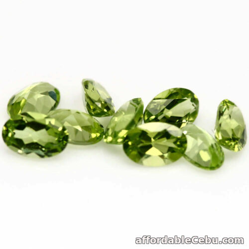 1st picture of 4.33 Carats NATURAL 9pcs Green PERIDOT Loose Pakistan for Jewelry Setting Oval For Sale in Cebu, Philippines