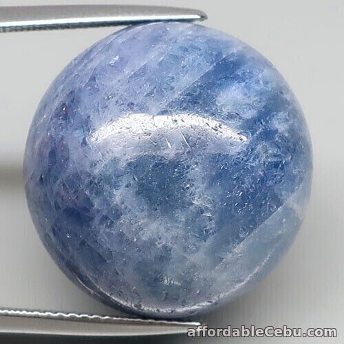 1st picture of 62.56 Carats Natural SAPPHIRE 22x22x14mm Whitish Blue Loose Round BIG UNHEATED For Sale in Cebu, Philippines