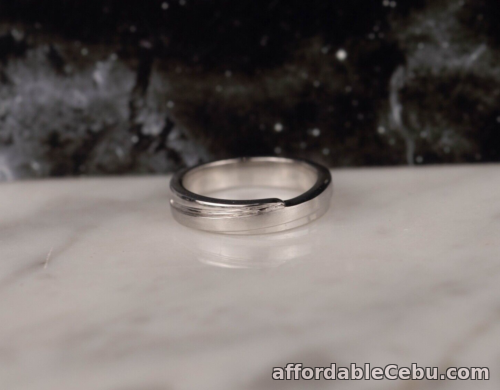 1st picture of SALE‼️.008 Carat Diamond Men’s Wedding Ring 18k White Gold WR313 sep For Sale in Cebu, Philippines