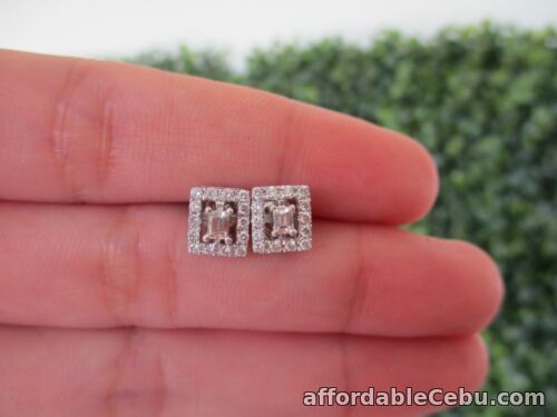 1st picture of .54 Carat Diamond White Gold Earrings 18k E109 sep For Sale in Cebu, Philippines