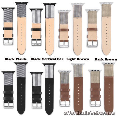 1st picture of Replacement Watch Band For Apple Watch Genuine Leather Strap Case Cover 38-44mm For Sale in Cebu, Philippines