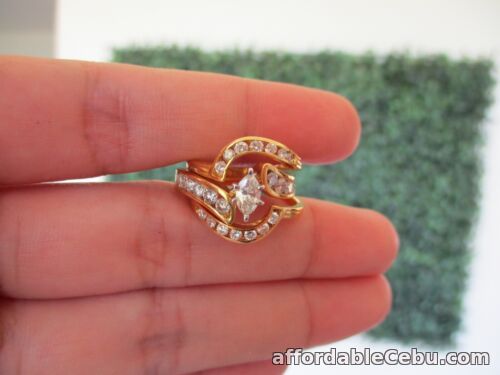 1st picture of 1.38 CTW Diamond Set Ring 14K Twotone Gold ER401 sep For Sale in Cebu, Philippines