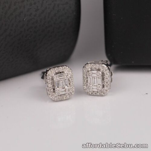 1st picture of SALE‼️ .226 CTW Diamond Earrings 14k White Gold JS03E sep For Sale in Cebu, Philippines