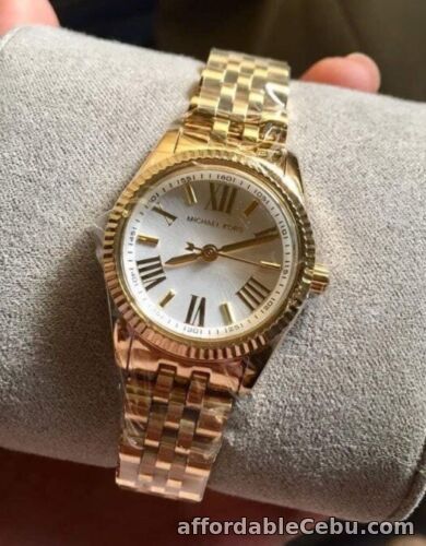 1st picture of Michael Kors Mini Lexington Ladies Watch Gold-tone White Dial MK3229 For Sale in Cebu, Philippines