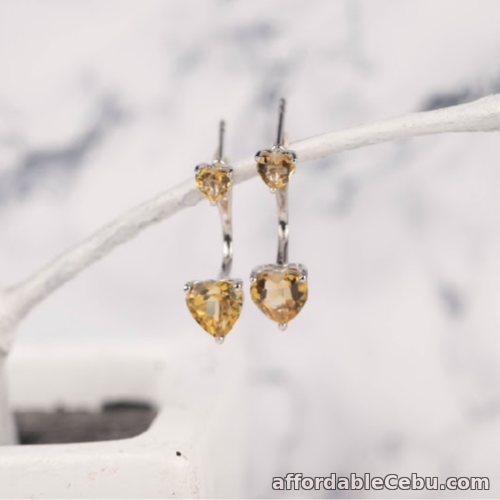 1st picture of SALE‼️1.86 CTW Citrine 2-Way Earrings 18K White Gold E833 sep For Sale in Cebu, Philippines