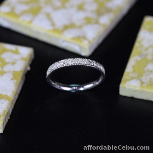 1st picture of .15 CTW Diamond Half Eternity Ring in PLATINUM HE08 sep (MTO) For Sale in Cebu, Philippines