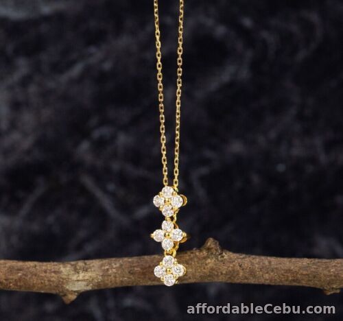 1st picture of SALE‼️.22 CTW Diamond 2-Way Necklace 18k Yellow Gold N139Y sep For Sale in Cebu, Philippines