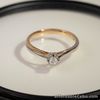 SALE‼️.122 CTW Diamond Engagement Ring 18k Twotone Gold ER725 (PRE-ORDER) sep