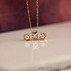 SALE‼️.06 Carat Diamond Necklace & Earrings Set 18k Twotone Gold JS52R sep