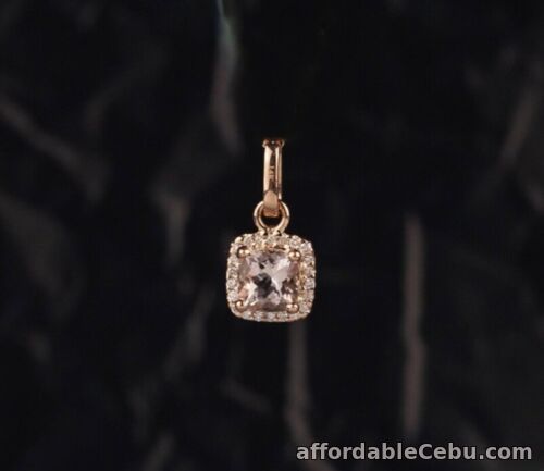 1st picture of SALE‼️1.03 Carat Morganite w/.11 CTW Diamond Pendant 14k Rose Gold PN112 sep For Sale in Cebu, Philippines