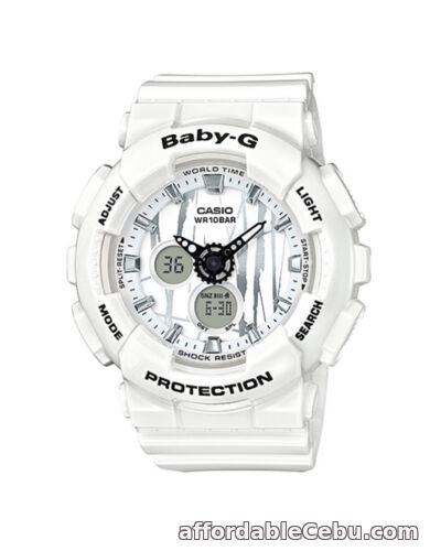 1st picture of Casio Baby-G * BA120SP-7A Scratch Pattern Gloss White Anadigi Watch COD PayPal For Sale in Cebu, Philippines