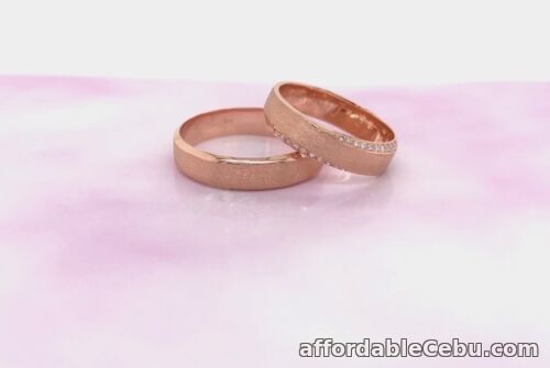1st picture of .16 Carat Diamond Rose Gold Wedding Rings 18K sep (MTO) For Sale in Cebu, Philippines