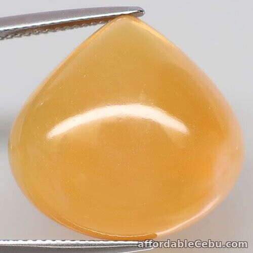 1st picture of 22.40 Carats NATURAL Honey Yellow OPAL Peru Pear Cab Loose 20x20x15mm Unheated For Sale in Cebu, Philippines