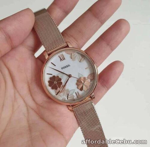 1st picture of FOSSIL JACQUELINE THREE-HAND ROSEGOLD-TONE WATCH E4534 For Sale in Cebu, Philippines