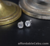 1.00 Carat Face Illusion Diamond Earrings 18k White Gold E309 sep