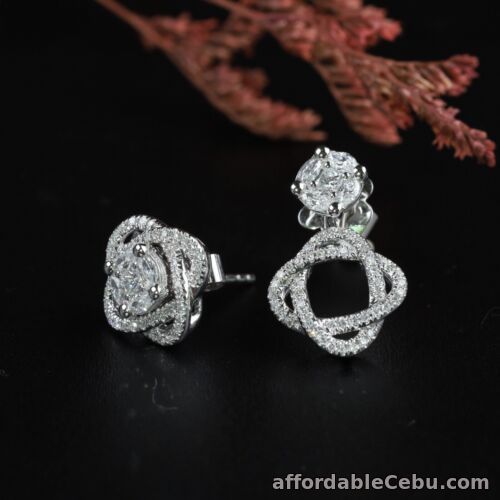 1st picture of SALE‼️.646 CTW Diamond 3-way Earrings 14k White Gold JS151E sep (PRE-ORDER) For Sale in Cebu, Philippines
