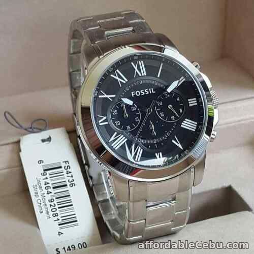 1st picture of Fossil Men's Grant Chronograph Watch Silver-tone FS4736 For Sale in Cebu, Philippines