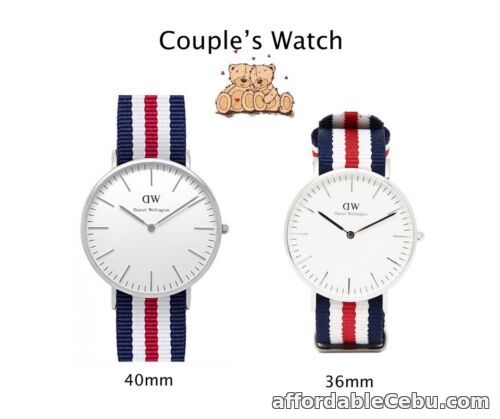 1st picture of Couple’s Watch * Daniel Wellington Canterbury NATO Strap 0202DW 0606DW For Sale in Cebu, Philippines