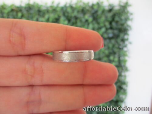 1st picture of Men's Wedding Ring 14k White Gold WR164 sep (MTO) For Sale in Cebu, Philippines