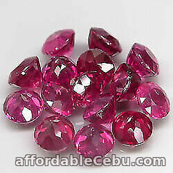 1st picture of 11.64 Carats 5mm 15pcs Lot NATURAL Rhodolite GARNET Purplish Pink Malawi Round For Sale in Cebu, Philippines