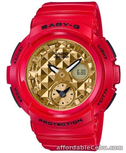 1st picture of Casio Baby-G * BGA195VLA-4A Studs Anadigi Dial Gloss Gold x Red Watch For Sale in Cebu, Philippines