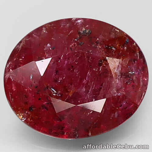 1st picture of 4.26 Carats NATURAL RARE Pinkish Red SAPPHIRE Oval 11x9x5 UNHEATED For Sale in Cebu, Philippines