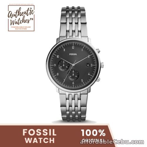 1st picture of Fossil FS5489 Chase Timer Black Dial Stainless Steel Chronograph Men's Watch For Sale in Cebu, Philippines