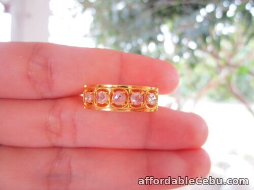1st picture of .31 CTW Diamond Half Eternity Ring 14k Yellow Gold HE137 sep For Sale in Cebu, Philippines