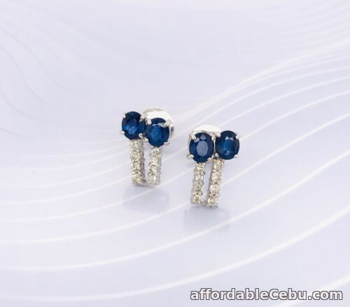 1st picture of .48 CTW Diamond Earrings 14k White Gold E379 sep For Sale in Cebu, Philippines