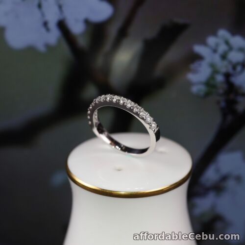1st picture of .45 CTW Diamond Half Eternity Ring 14k White Gold HE279 sep (PRE-ORDER) For Sale in Cebu, Philippines