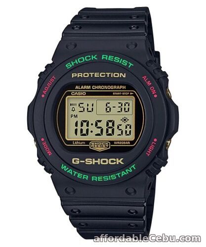 1st picture of Casio G-Shock * DW5700TH-1 Special Color Black Resin w/ Red & Green Watch For Sale in Cebu, Philippines