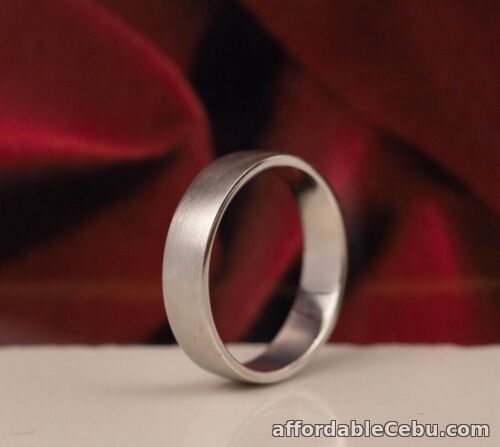 1st picture of SALE‼️Men’s Wedding Ring PLATINUM WR267 (MTO) For Sale in Cebu, Philippines