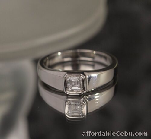 1st picture of SALE‼️GIA-Certified .50 Carat Diamond Men’s Ring PLATINUM R222 For Sale in Cebu, Philippines