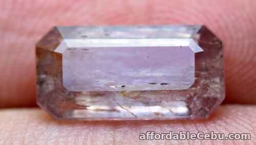 1st picture of 2.90 Carats RARE Color Change DIASPORE 10.7x5.4x3.4mm Afghanistan Emerald Cut For Sale in Cebu, Philippines