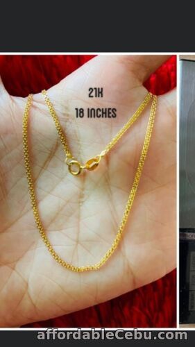 1st picture of GoldNMore: 21 Karat Gold Necklace 18 Inches Chain #1.66 For Sale in Cebu, Philippines
