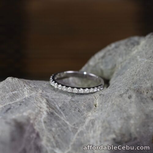 1st picture of .32 CTW Diamond Half Eternity Ring 14k White Gold HE284 sep (PRE-ORDER) For Sale in Cebu, Philippines