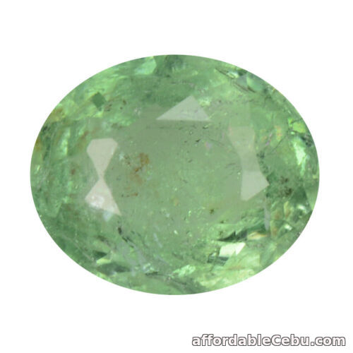 1st picture of 0.43 Carat Natural Green PARAIBA TOURMALINE 5.28x4.52x2.59mm Oval Mozambique For Sale in Cebu, Philippines