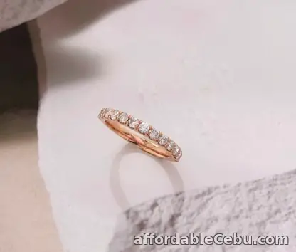 1st picture of .52 CTW Diamond Half Eternity Ring 18k Rose Gold HE305 (MTO) sep For Sale in Cebu, Philippines