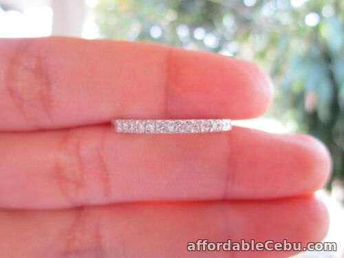 1st picture of .24 CTW Diamond Half Eternity Ring PLATINUM HE38 sep For Sale in Cebu, Philippines