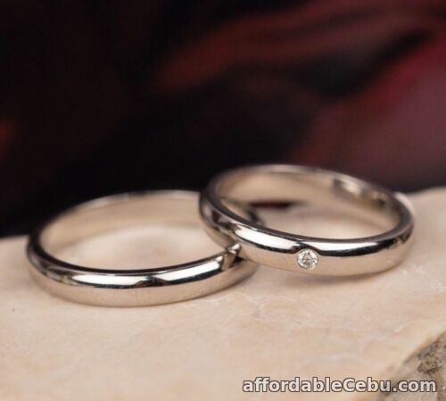 1st picture of SALE‼️.02 Carat Diamond Wedding Ring PLATINUM WR287 For Sale in Cebu, Philippines