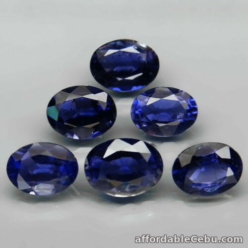 1st picture of 7.96 TCW 6pcs 8x6mm Natural IOLITE for Jewelry Setting Oval For Sale in Cebu, Philippines
