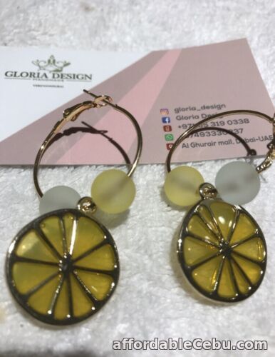 1st picture of Imported Gloria Design Lime Hoop Earrings For Sale in Cebu, Philippines