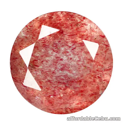 1st picture of 2.89 Carats 9.0mm Natural Unheated STRAWBERRY QUARTZ for Jewelry Setting For Sale in Cebu, Philippines