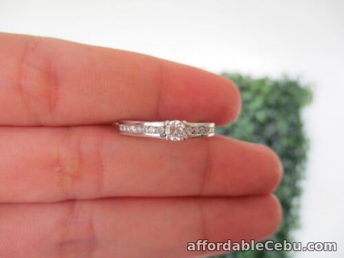 1st picture of .38 CTW Diamond 14k White Gold Engagement Ring ER257 sep For Sale in Cebu, Philippines