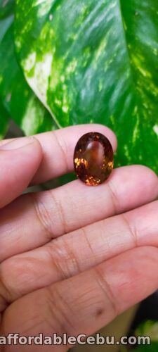 1st picture of 15.77 Carats Natural Imperial TOPAZ Brazil Reddish Brown Oval 17x13x8mm Unheated For Sale in Cebu, Philippines