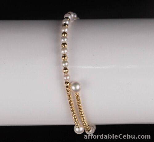 1st picture of SALE‼️3.6mm-5.4mm Akoya Pearl Bracelet 18k Yellow Gold B106 sep For Sale in Cebu, Philippines